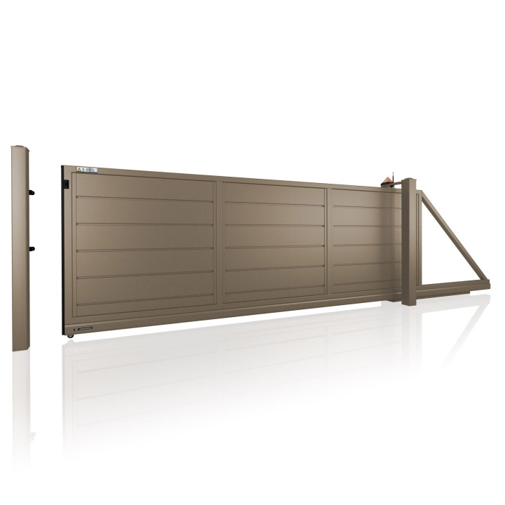 Brama przesuwna HOME INCLUSIVE AW.10.228 w wersji bez prześwitu.
