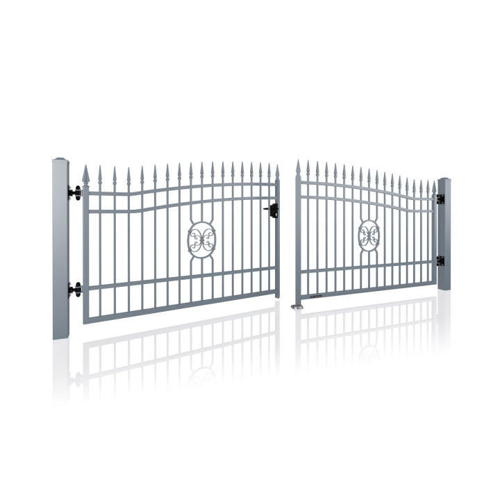 Brama dwuskrzydłowa LUX AW.10.57/Wp. (w wersji z łukiem c = 350).